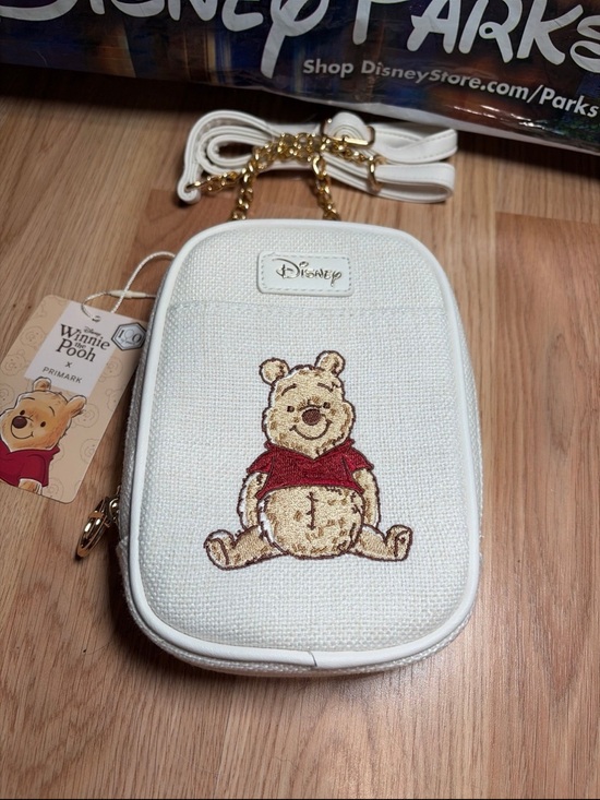 Disney Handbags - Disney Winnie The Pooh Canvas Crossbody Bag Cellphone Holder *Primark*-NEW